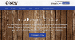 Desktop Screenshot of oakdalegarage.com
