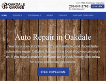 Tablet Screenshot of oakdalegarage.com